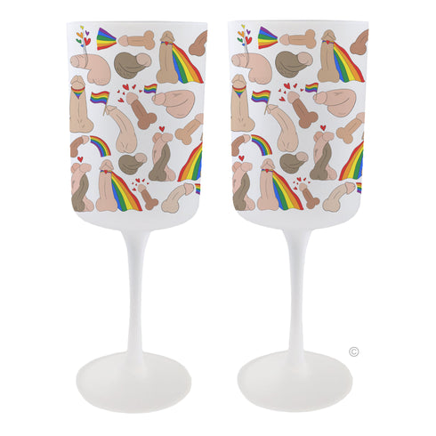 Pride Wine Glass